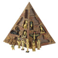 Pyramid Display Stand with twelve Ancient Egyptian Figures