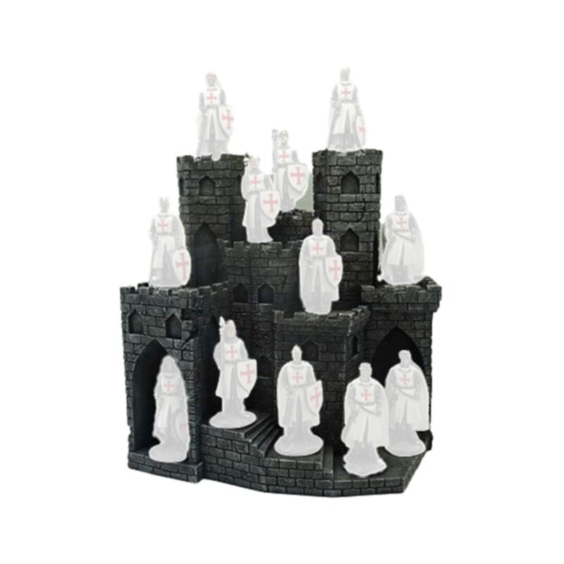 Medieval Knight Castle Display Stand & Twelve Knight Figures